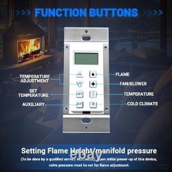 Wall Switch Control Assembly for Gas Fireplaces Compatible with NG & LP Units