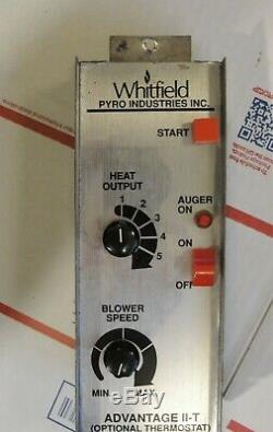 Whitfield Advantage II Control Panel pellet stove