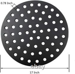 XL Big Green Egg Compatible Cast Iron Fire Grate 17 Inch Replacement Part