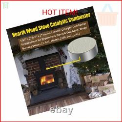 Ytpoools Hearth Wood Stove Catalytic Combustor, 5.83 x 2 & 6 x 2 Round Ceram